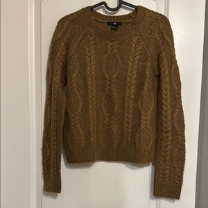 H&M Cozy Tan Knit Pullover